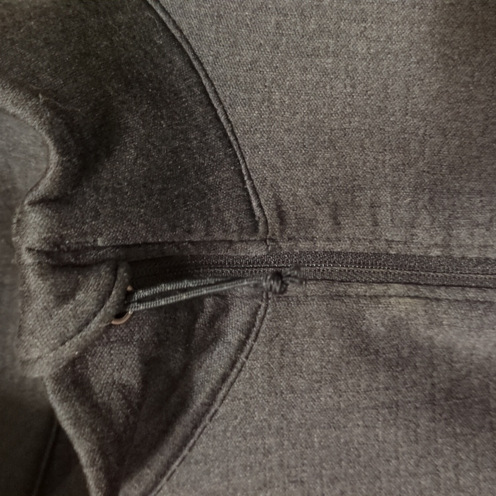Columbia Park View 1/2 Zip Grid Fleece Jacket Omni-Wick Gray Thumbholes - Picture 6 of 14